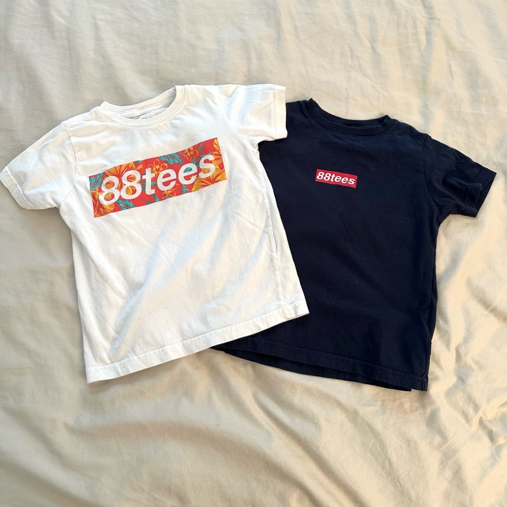 Boys 3T Short Sleeve 88 Tees bundle - box logo. From Honolulu Hawaii
